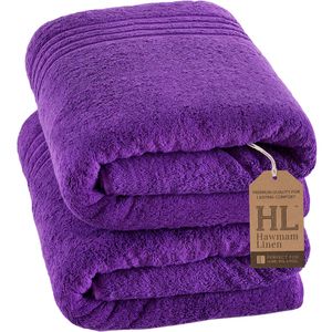 Hammam Linen - Juego de 4 toallas de baño, de 27 x 54 pulgadas, suaves y absorbentes, de primera