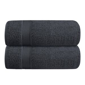 Belizzi Home Juego de 2 toallas de baño de algodón de gran tamaño de 28 x 55 pulgadas, toallas de