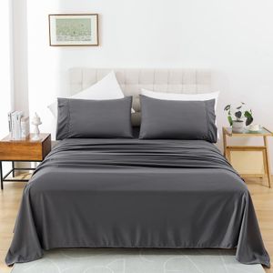 Whitney Home Textile Juego de sábanas tamaño individual, sábanas de microfibra suave de 3 piezas