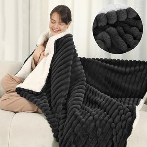 Manta térmica eléctrica, manta térmica de 50 x 60 pulgadas con 5 niveles de calefacción y apagado