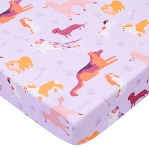 UOMNY Sábanas de cuna para niñas, sábana de cuna de unicornio para colchón estándar de cuna, 1