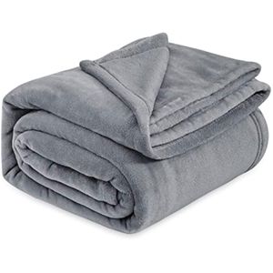 Bedsure - Manta de franela de colores sólidos