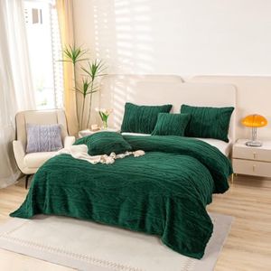 YUSOKI Manta de sherpa con diseño elegante 3D súper suave, mullida, acogedora y cálida, manta gruesa