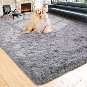 Noahas Alfombra mullida para dormitorio, 4 x 5.3 pies, alfombra suave para habitación de niños,