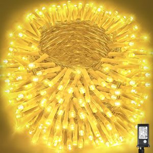 300 luces LED de Navidad para exteriores, tira de luces de Navidad extra larga de 99 pies, 8 modos