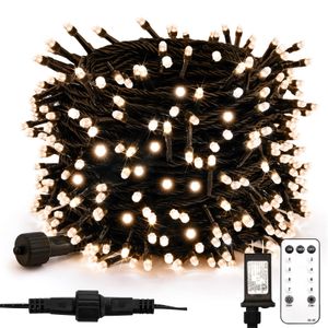 suddus Luces de Navidad para dormitorio, 66 pies, 200 luces LED conectables de Navidad al aire