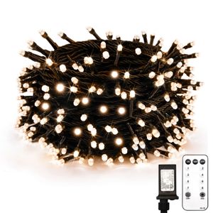 suddus Luces de Navidad para dormitorio, 66 pies, 200 luces LED conectables de Navidad al aire