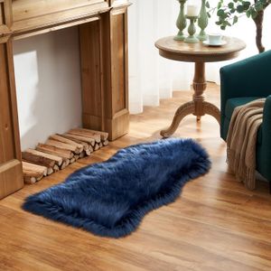 EasyJoy - Alfombra de piel sintética ultra suave y esponjosa para silla, suelo, sala y dormitorio