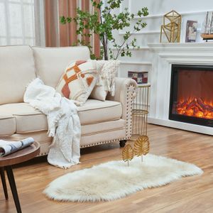 EasyJoy - Alfombra de piel sintética ultra suave y esponjosa para silla, suelo, sala y dormitorio