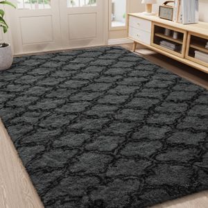 LOCHAS - Alfombra de lujo para interior, moderna, de felpa, esponjosa, extrasuave y cómoda,