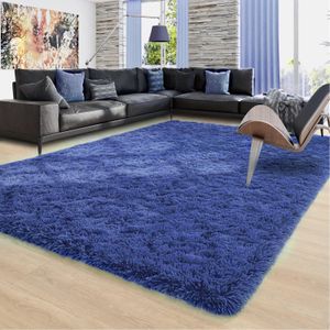 Ompaa Alfombra suave y esponjosa de arcoíris para dormitorio de niñas, 4 x 6 pies, decoración de