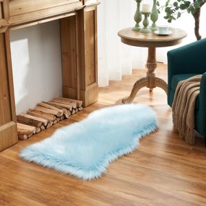 EasyJoy - Alfombra de piel sintética ultra suave y esponjosa para silla, suelo, sala y dormitorio