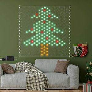 Leisure world 320 luces LED de Navidad para exteriores, luces de red de 3.9 pies x 4.3 pies, 8 modos