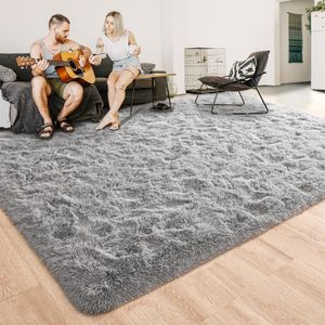 ISEAU Alfombras de área mullidas, suaves, lanudas y cómodas para pisos de dormitorio, sala y