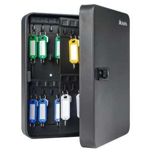 Uniclife Gabinete de llaves de acero de 28 llaves con cerradura de combinación, organizador de