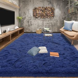 Tepook Alfombra súper suave y esponjosa para dormitorio, moderna alfombra lanuda para niños para