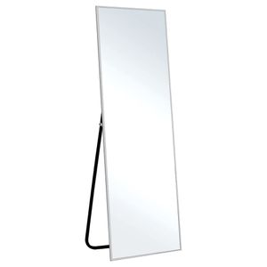 KIAYACI - Espejo arqueado de longitud completa con soporte, para apoyar en el suelo, para dormitorio