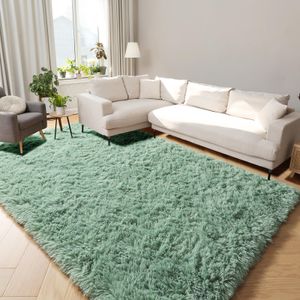 PAGISOFE Alfombra de arco iris suave y esponjosa de 3 x 5, alfombra de dormitorio para dormitorio de