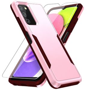 Warsia Funda para Samsung Galaxy A03S, Galaxy A03S con protector de pantalla [prueba de caídas de