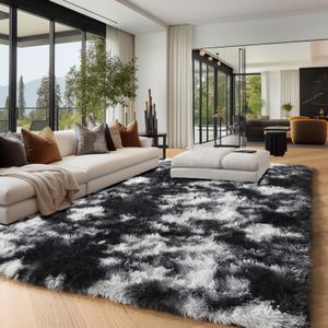 PAGISOFE Alfombra de arco iris suave y esponjosa de 3 x 5, alfombra de dormitorio para dormitorio de