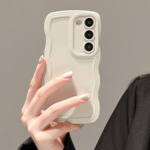 UEEBAI Funda con marco ondulado para Samsung Galaxy A14 5G, bonito marco ondulado, ajuste delgado, a