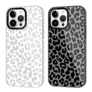 RUMDEY Paquete de 2 fundas de guepardo para Apple iPhone 13/iPhone 14 de 6.1 pulgadas, transparentes