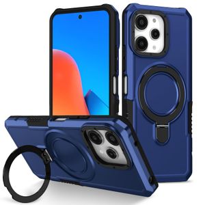 YOUULAR Funda de teléfono con soporte para Xiaomi Redmi 13C PC duro+TPU suave+soporte Fulcrum Funda