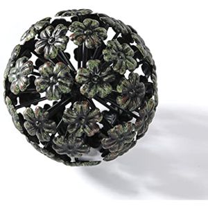 YiLifebes Decoración de mesa de bola de metal, bola de hierro envejecido, decoración de mesa para