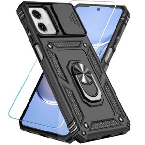 SunStory Funda para Motorola Moto G Power 5G 2023 con protector de pantalla HD, cubierta de cámara