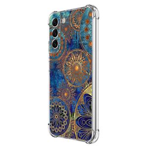 Beaucov Funda para Galaxy S22, diseño de mandala morado con protección contra caídas, a prueba de
