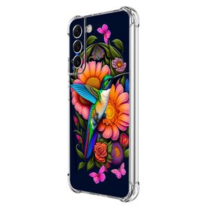 Beaucov Funda para Galaxy S22, diseño de mandala morado con protección contra caídas, a prueba de