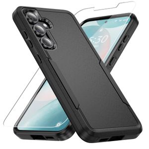 Warsia Funda para Samsung Galaxy S23 FE, Galaxy S23 FE con protector de pantalla, resistente a