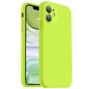 Vooii Funda compatible con iPhone 11, silicona líquida mejorada con [bordes cuadrados] [protección