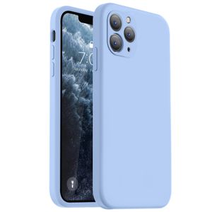Vooii Funda compatible con iPhone 11, silicona líquida mejorada con [bordes cuadrados] [protección