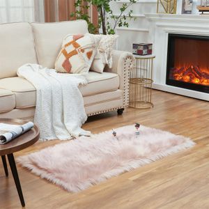 EasyJoy - Alfombra de piel sintética ultra suave y esponjosa para silla, suelo, sala y dormitorio