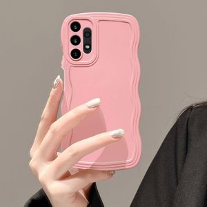 UEEBAI Funda con marco ondulado para Samsung Galaxy A14 5G, bonito marco ondulado, ajuste delgado, a