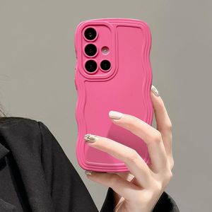 UEEBAI Funda con marco ondulado para Samsung Galaxy A14 5G, bonito marco ondulado, ajuste delgado, a