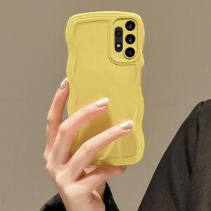 UEEBAI Funda con marco ondulado para Samsung Galaxy A14 5G, bonito marco ondulado, ajuste delgado, a