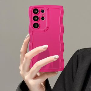 UEEBAI Funda con marco ondulado para Samsung Galaxy A14 5G, bonito marco ondulado, ajuste delgado, a