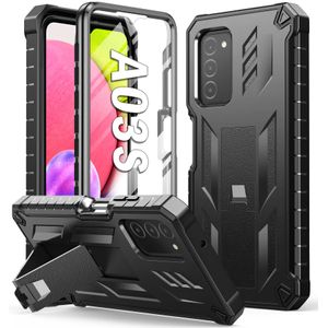 SOiOS Funda para teléfono Samsung Galaxy A03S: Construido en soporte duro y protector táctil Militar