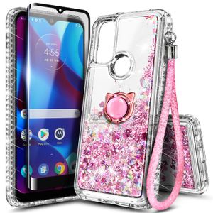 NZND Funda compatible con Motorola Moto G Pure con protector de pantalla de vidrio templado