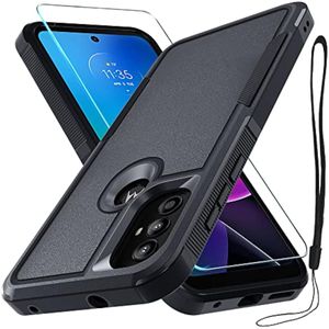 Funda para Motorola Moto G Play 2023, Moto G Pure, Moto G Power 2022 con protector de pantalla de