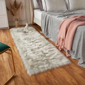 EasyJoy - Alfombra de piel sintética ultra suave y esponjosa para silla, suelo, sala y dormitorio