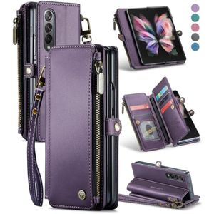 Defencase Funda para Galaxy Z fold 3, para Samsung Z fold 3 con ranura para bolígrafo, bloqueo RFID