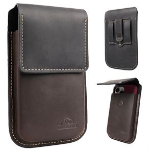 Topstache Funda de cuero para teléfono con clip para cinturón, funda para teléfono celular con tapa