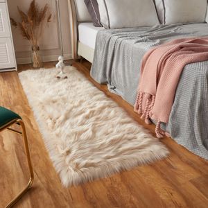 EasyJoy - Alfombra de piel sintética ultra suave y esponjosa para silla, suelo, sala y dormitorio
