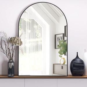NEUWEABY Arched Wall Mirror for Bathroom, 20"x30" Arched Mirror Wall Mounted Mirror with