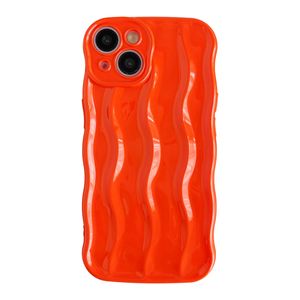 Caseative Marco de ondas rizadas con patrón de ondas de agua, suave, compatible con iPhone (blanco,