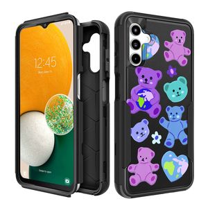 Plakill Funda protectora 3 en 1 para teléfono Galaxy A14 5G, bonita funda de diseño a prueba de