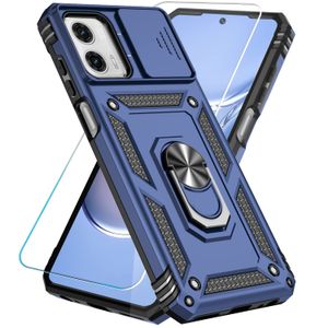 SunStory Funda para Motorola Moto G Power 5G 2023 con protector de pantalla HD, cubierta de cámara